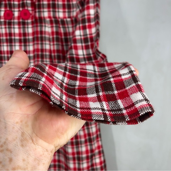 DB Sport Women's Size M Plaid Coat Red Brown Black NWT Made In The USA - Picture 3 of 12